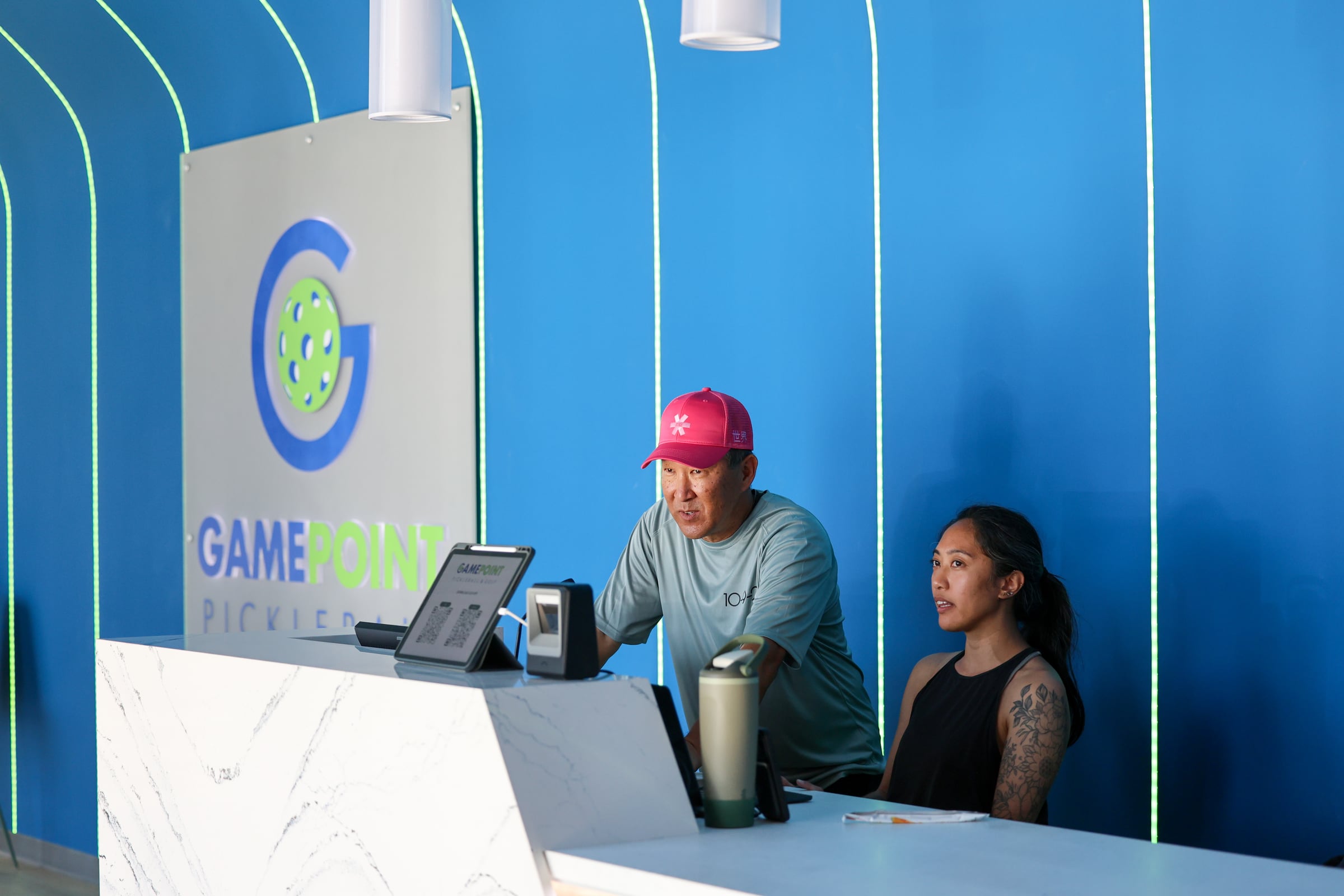 GamePoint Pickleball Club front desk