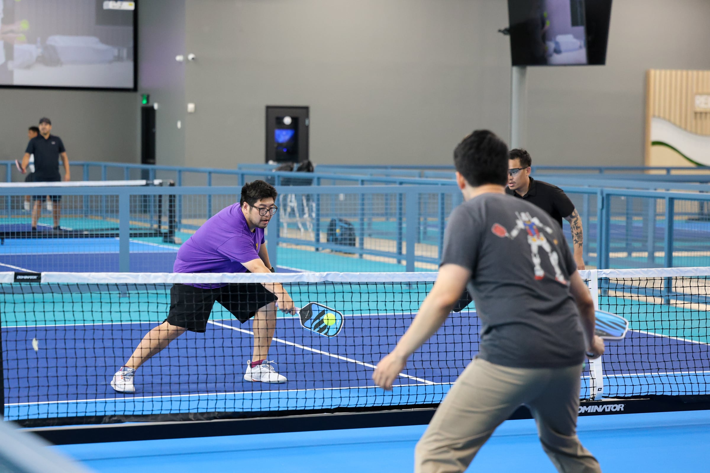Members playing pickleball at GamePoint