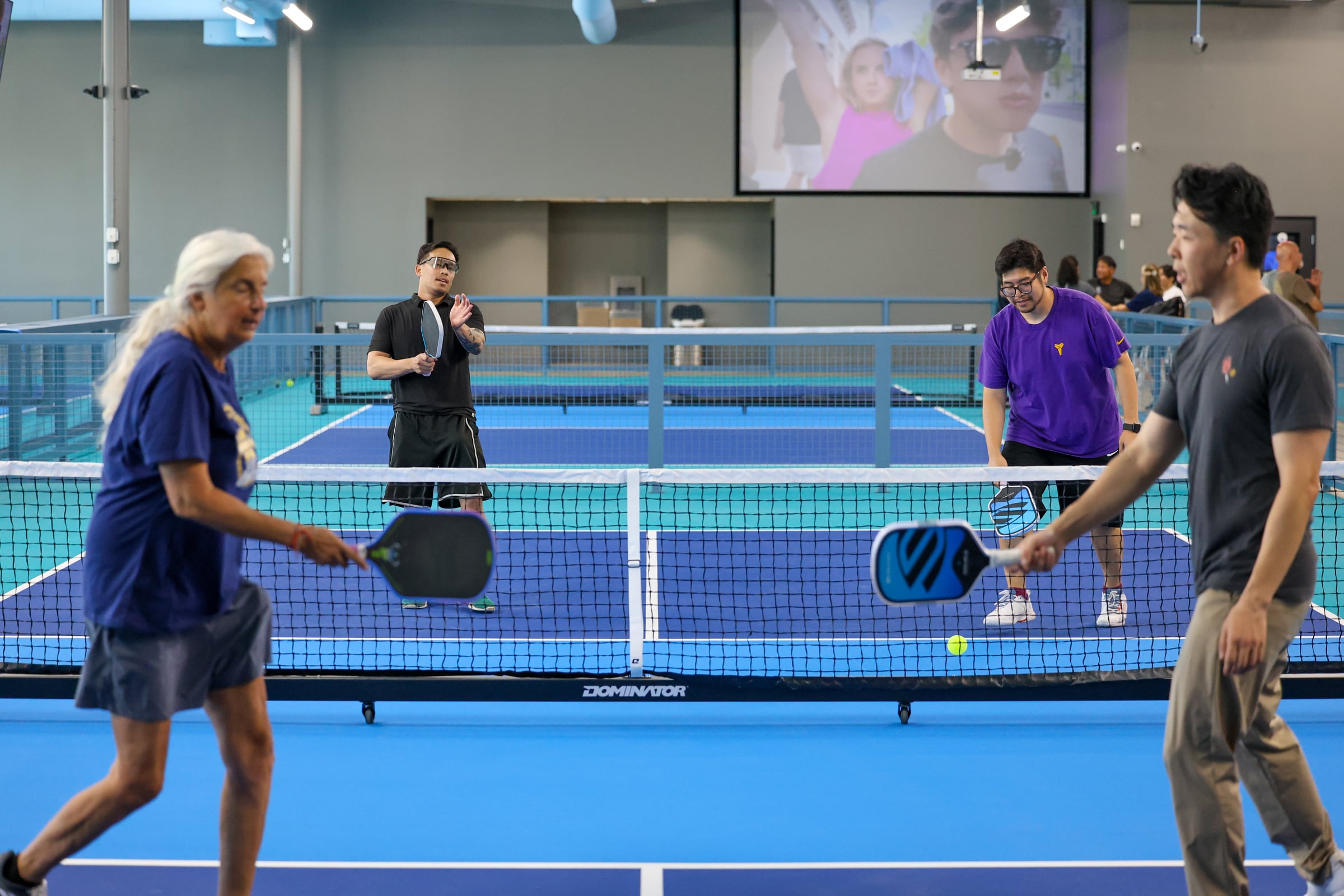 Members playing pickleball at GamePoint
