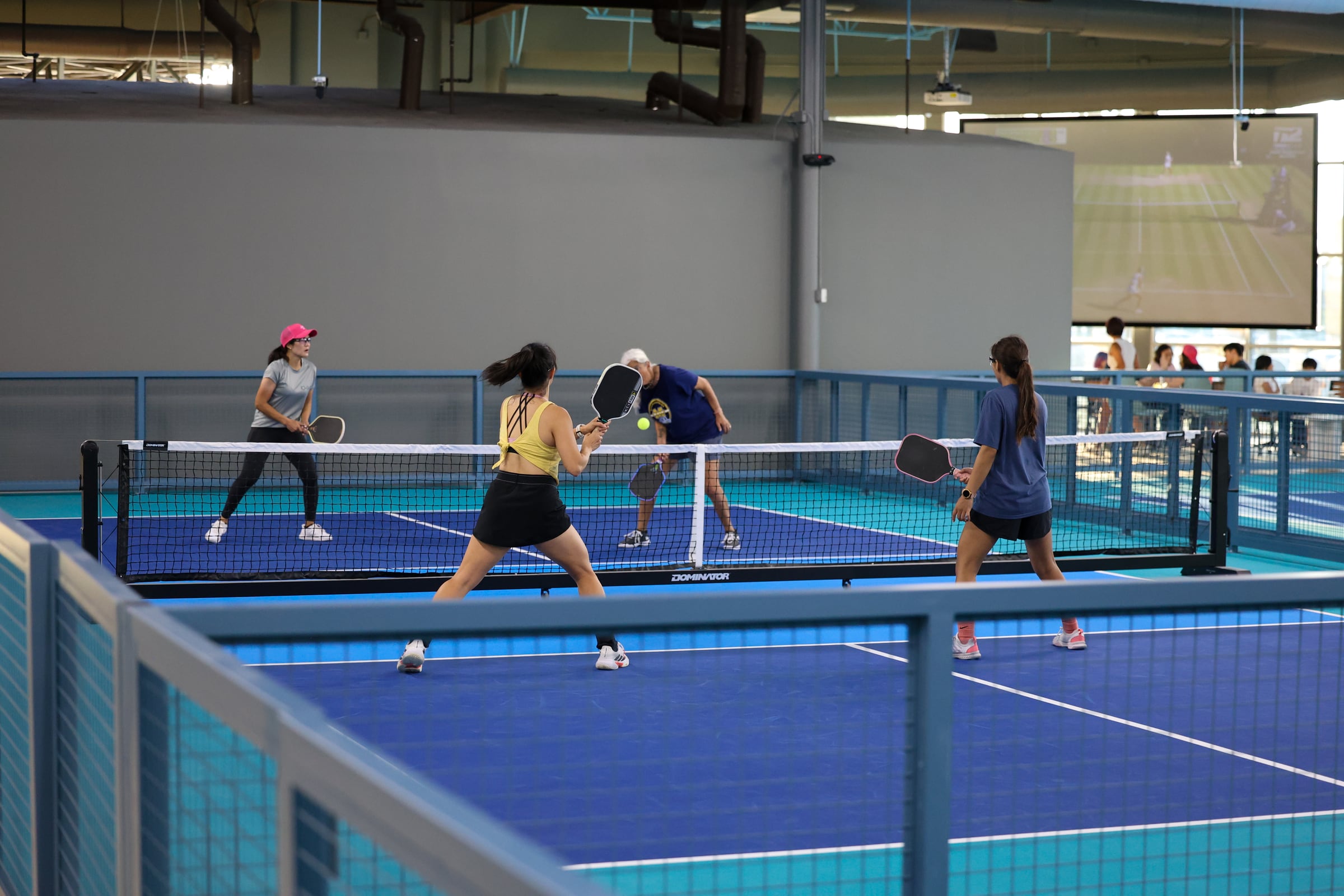 Members playing pickleball at GamePoint